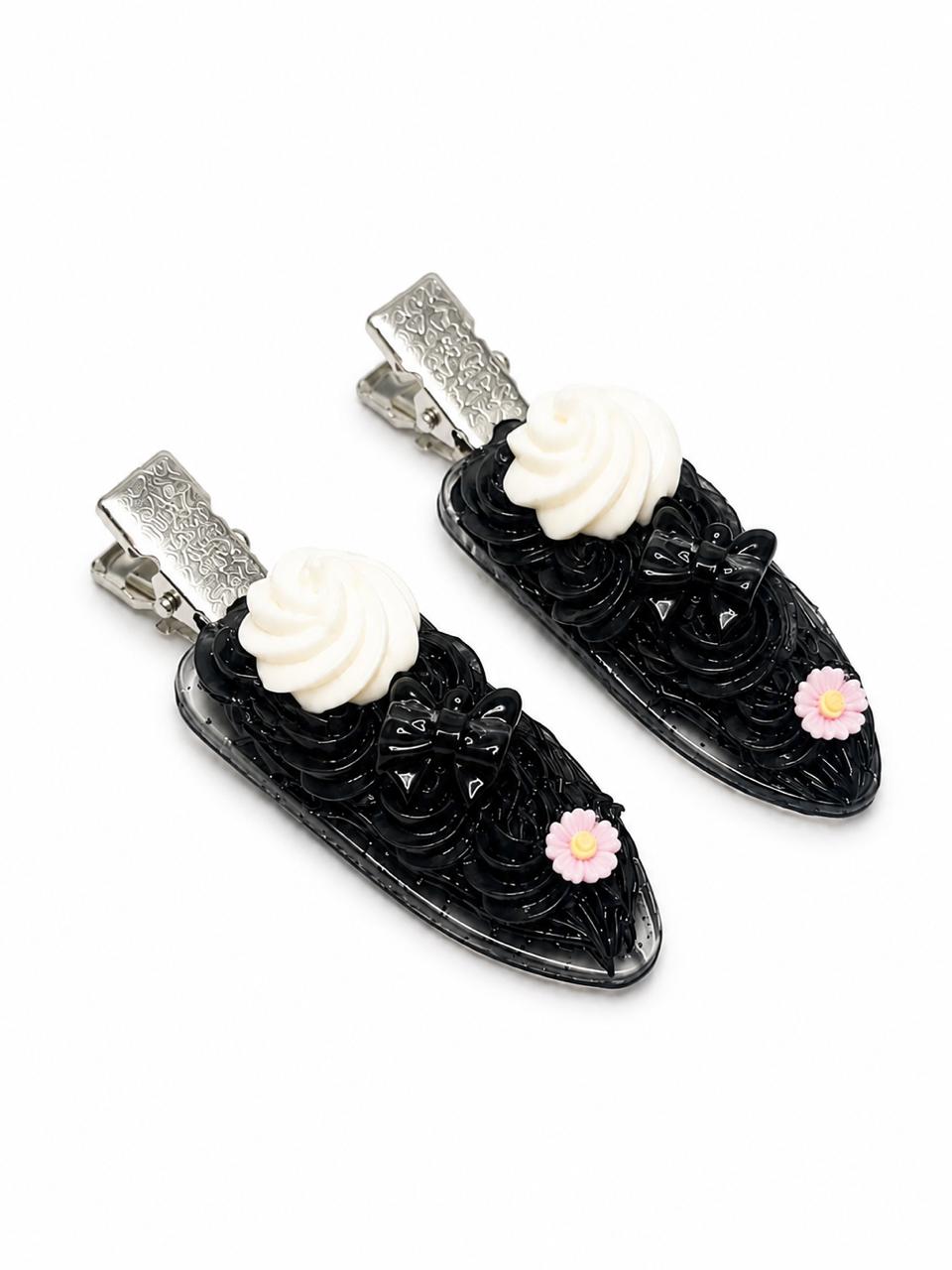 DIY Decoden Hair Clip Kit-Galaxy Black