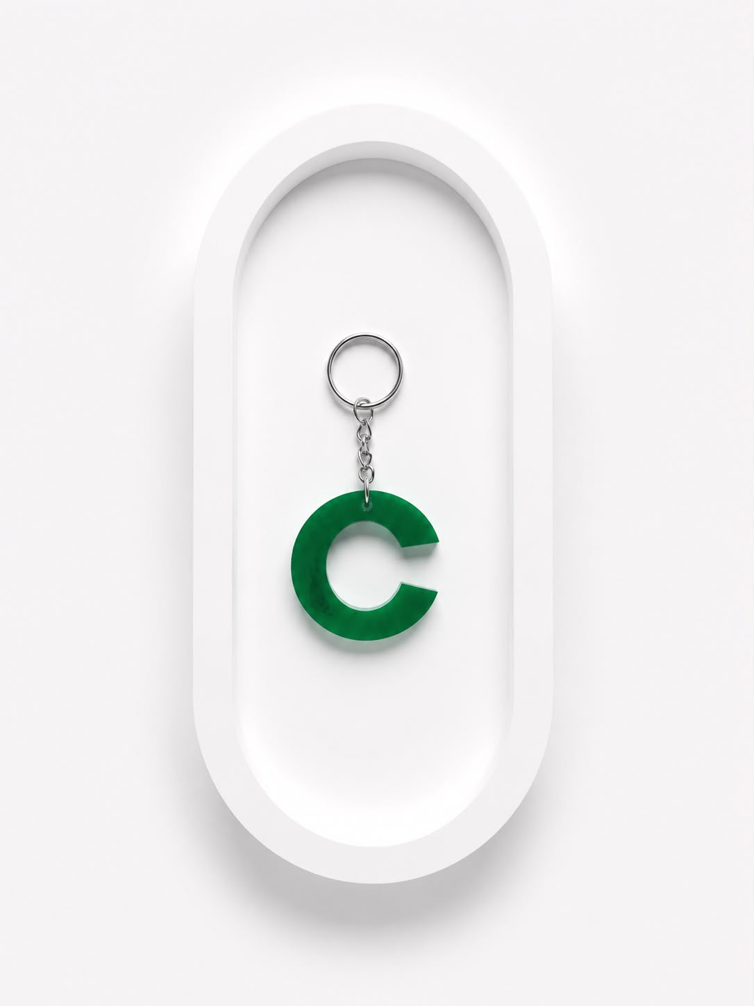 DIY UV Resin Alphabet Keychain - C