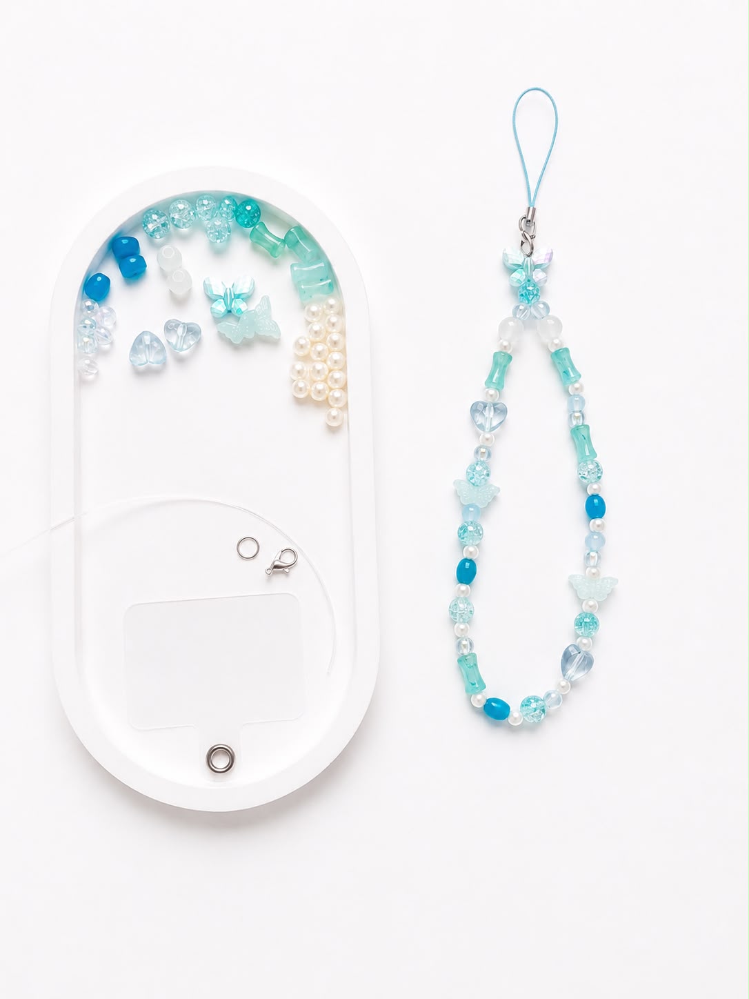 DIY Phone Charm - Cloud Blue Kit Contents
