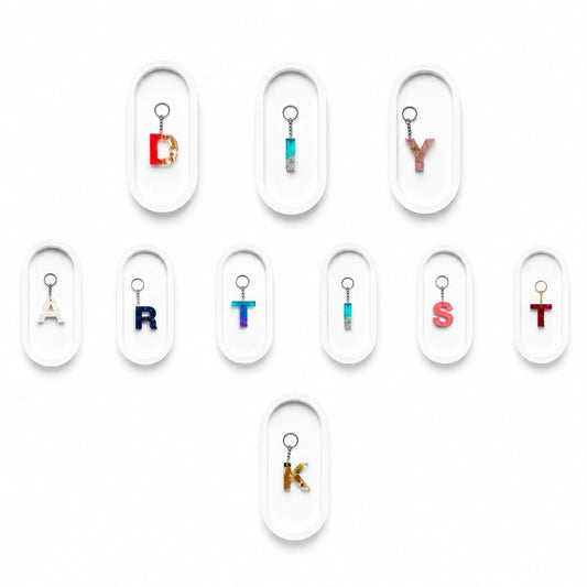 DIY UV Resin Alphabet Keychain - DIY Artist K
