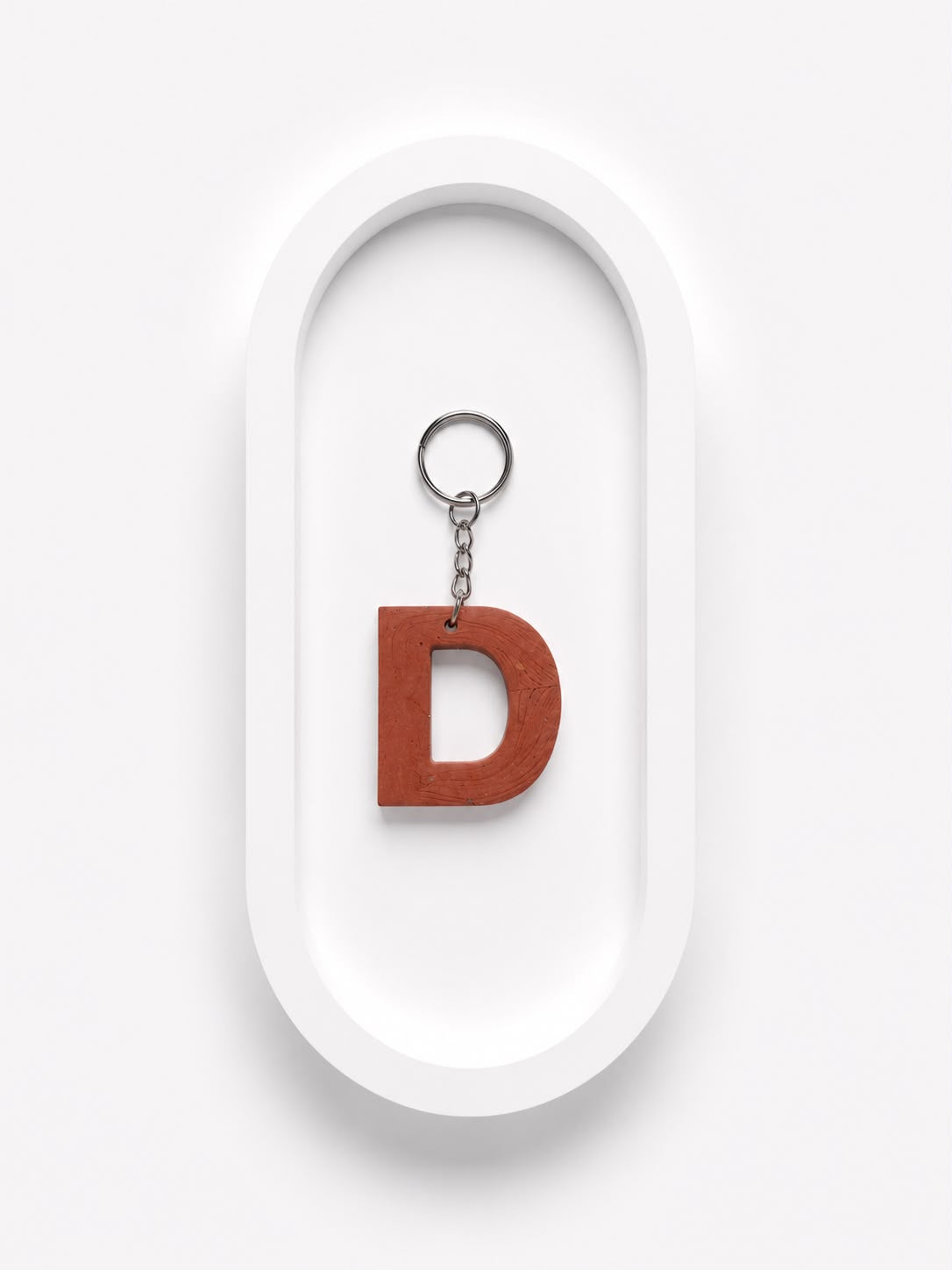 DIY UV Resin Alphabet Keychain - D