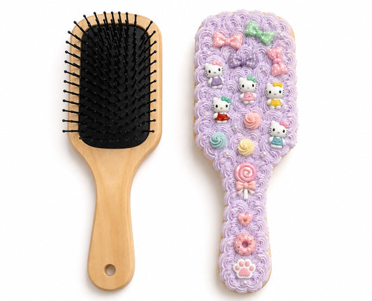 DIY Decoden Hair Brush Kit - Finished