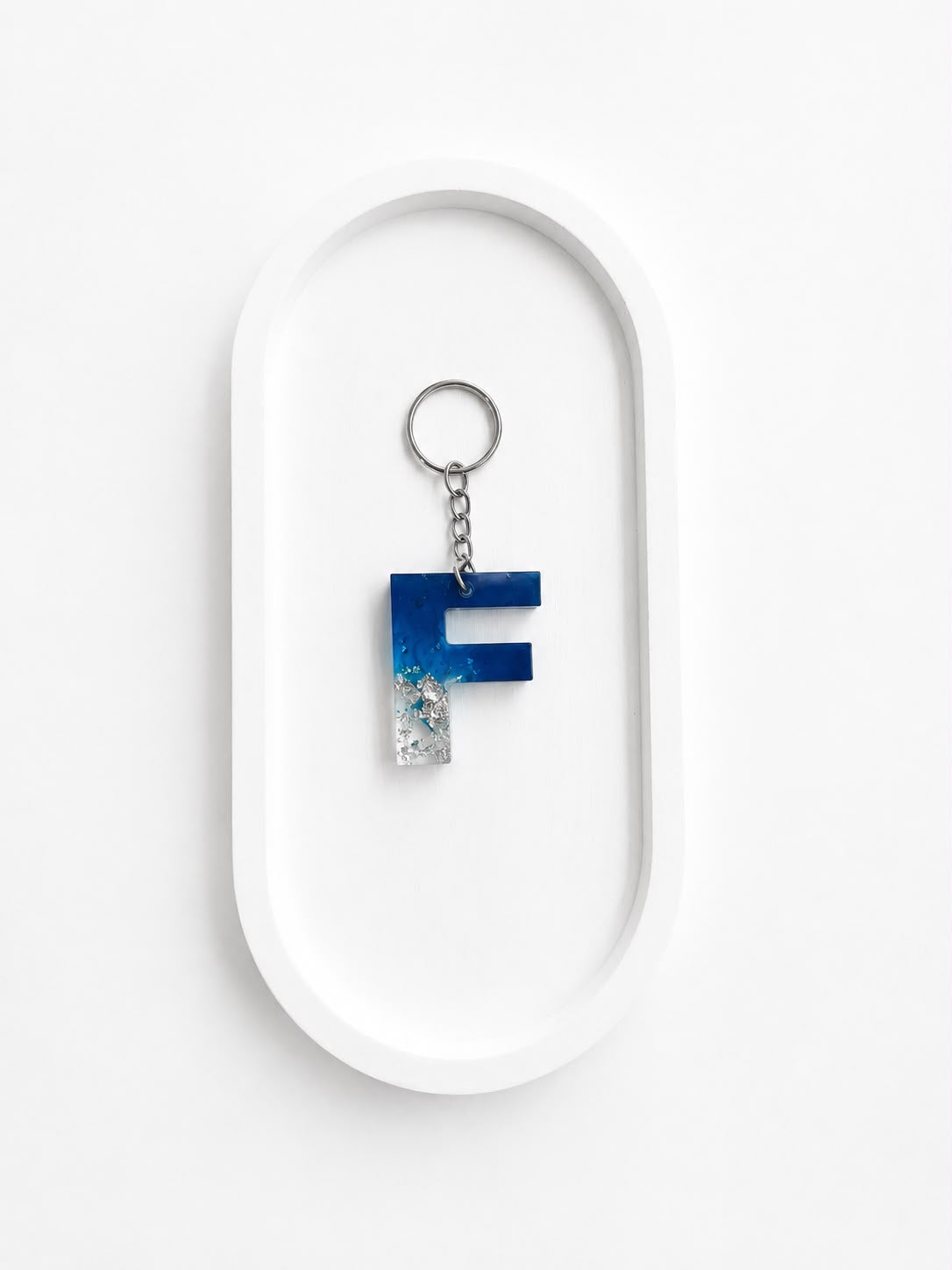 DIY UV Resin Alphabet Keychain - F