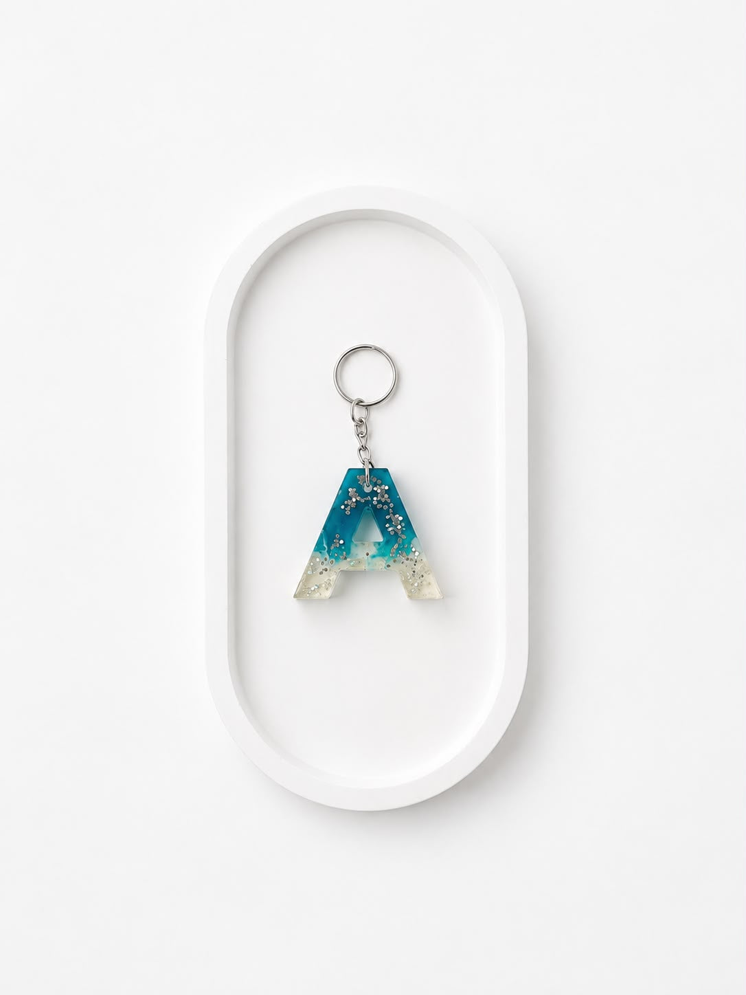 DIY UV Resin Alphabet Keychain Kit