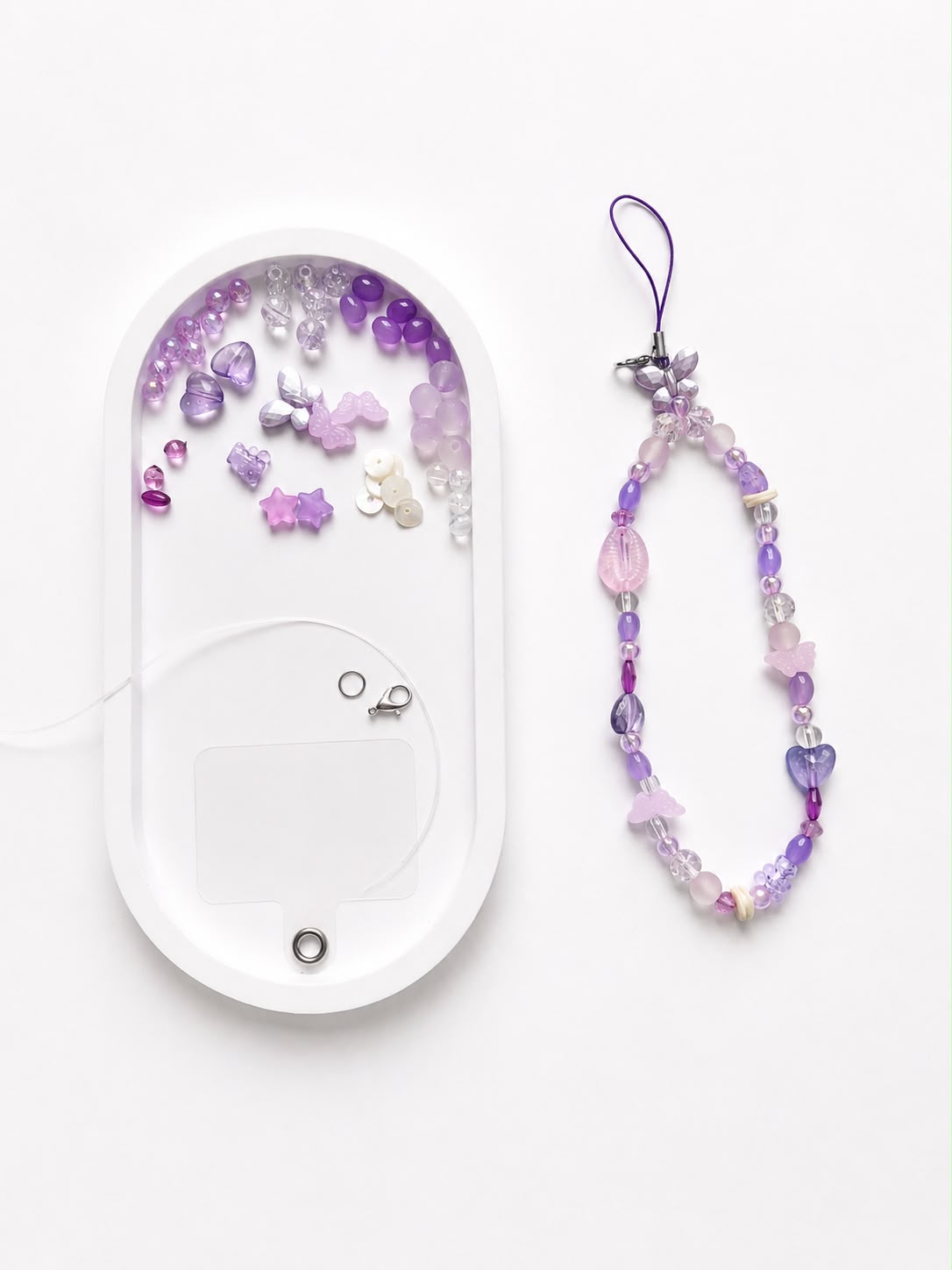 DIY Phone Charm - Lavender Dream Kit Contents