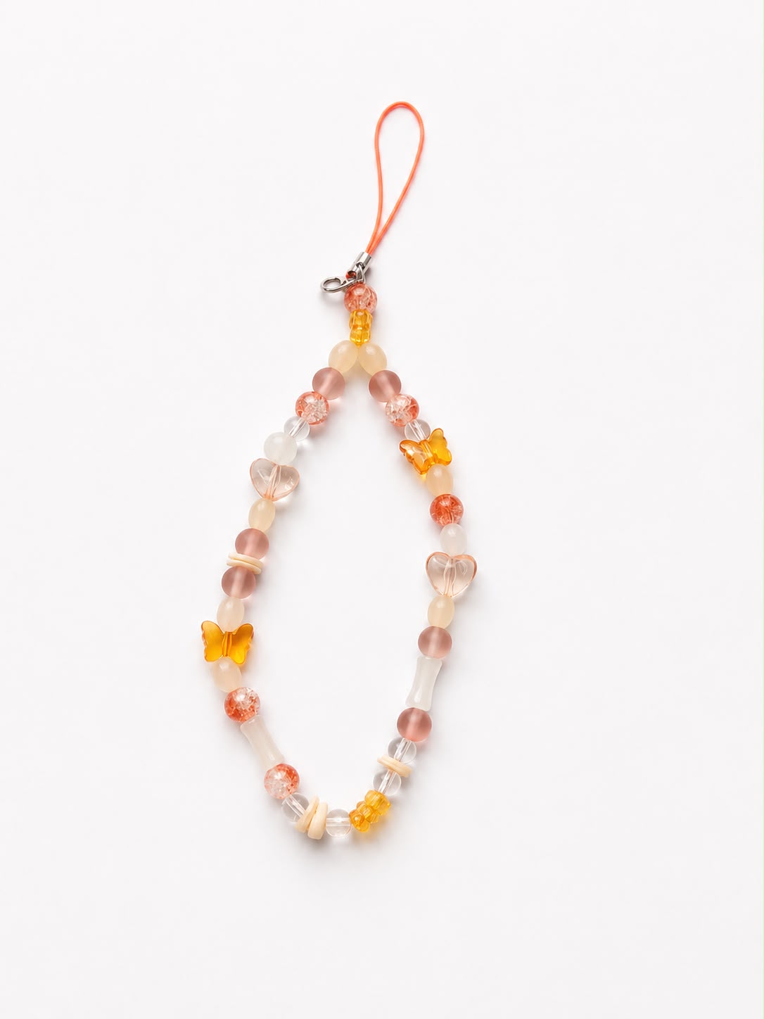 DIY Phone Charm - Peach Blossom Finished