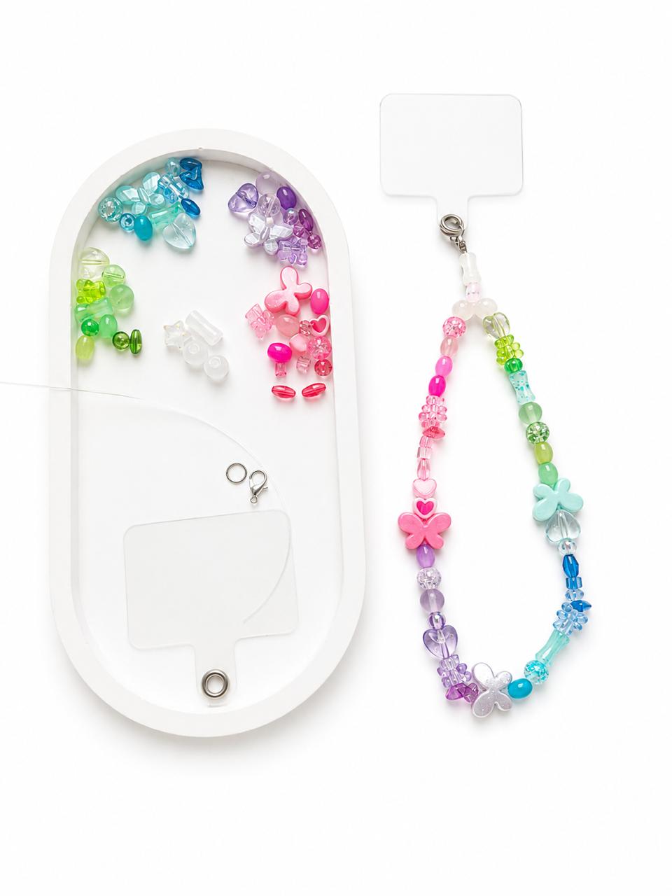 DIY Phone Charm - Rainbow Bloom Kit Contents
