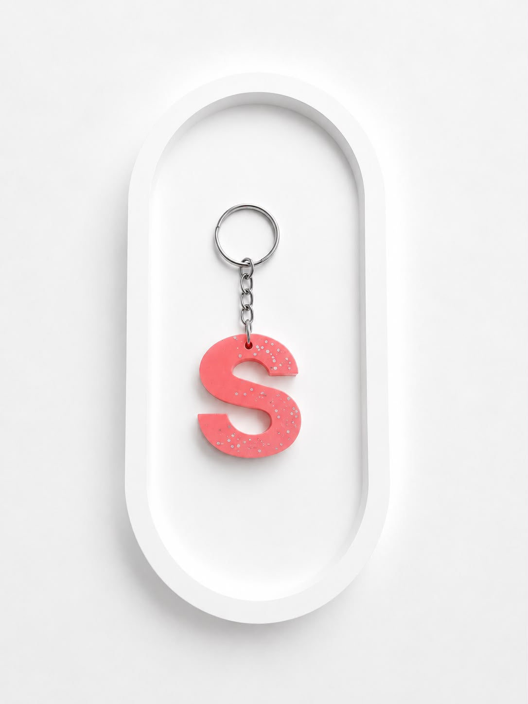 DIY UV Resin Alphabet Keychain - S