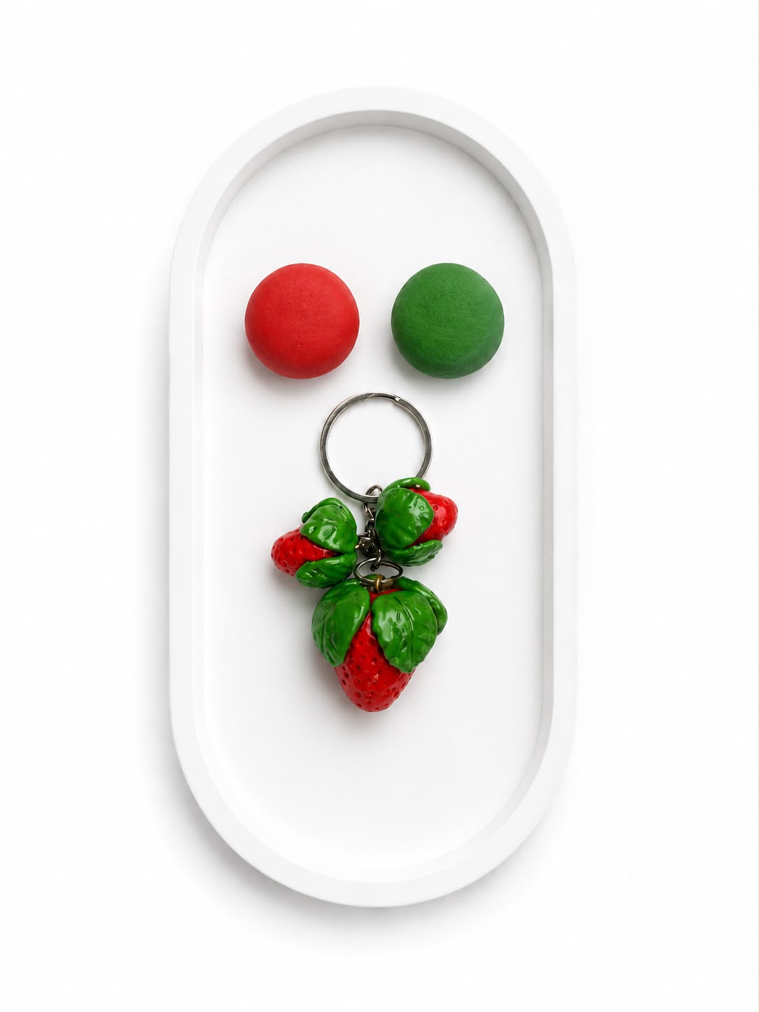 DIY Homemade Clay Kit Content - Strawberry